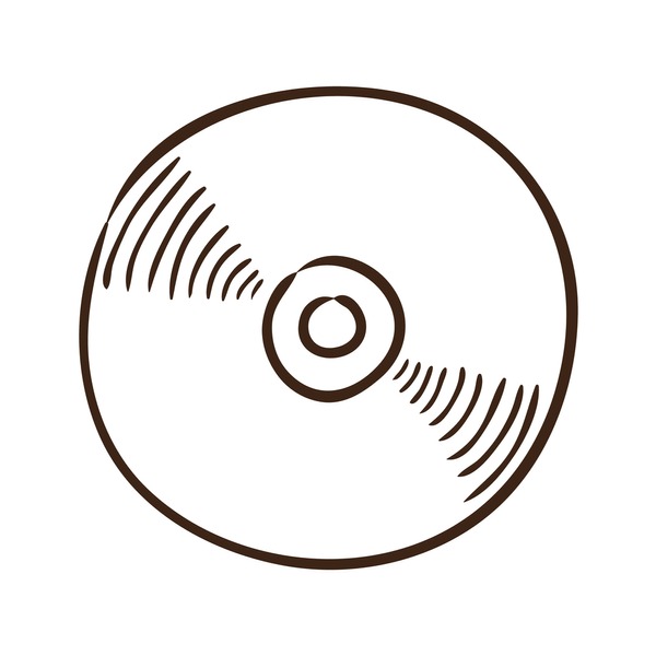 cd dvd sketch